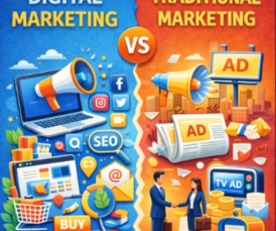 difference between digital marketing and traditional marketing